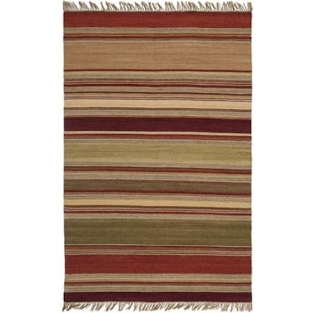 Safavieh 3 x 5 ft. Contemporary Striped Kilim Red Accent Rug STK313A-3